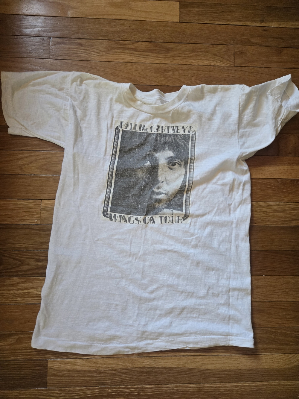 Vintage Paul McCartney 'Wings On Tour' White Tee